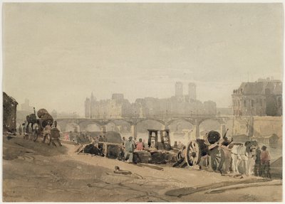 Ile de la Cite, Paris by Richard Parkes Bonington